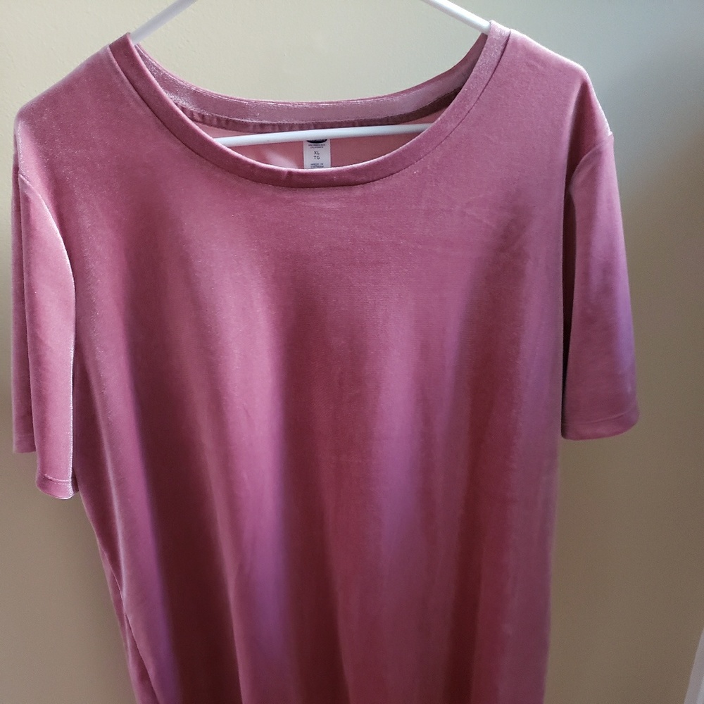 NWT Short Sleeve Velvet Shirt